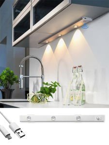 40 cm 4W Hareket Sensörlü Şarjlı Sensörlü Taşınabilir Led Cabinet 3 Renkli