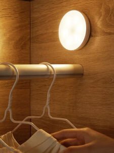 2'li Paket Şarjlı Sensörlü Mıknatıslı Kabin Led Aydınlatma Lamba Koridor Dolap Dekoratif Spot Aydınlatma Natural 4000K