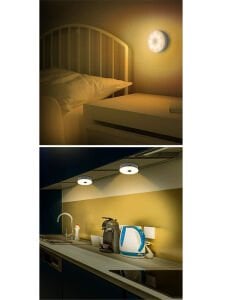 2'li Paket Şarjlı Sensörlü Mıknatıslı Kabin Led Aydınlatma Lamba Koridor Dolap Dekoratif Spot Aydınlatma Natural 4000K