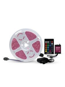 5 Metre 3528 Tek Çipli Iç Mekan Rgb Şerit Led Set Kutulu