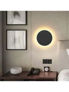 16W Yuvarlak Dokunmatik Duvar Aplik Modern Duvar Lambası 3 Renk Modlu Duvar Aydınlatması