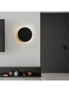 16W Yuvarlak Dokunmatik Duvar Aplik Modern Duvar Lambası 3 Renk Modlu Duvar Aydınlatması