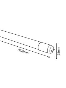 10 Adet 18 Watt 120 CM Led Floresan ÇİFT Taraf Enerji Girişli