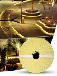 12V NEON ŞERİT LED 5 METRE NEON LED MAVİ