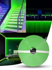 12V NEON ŞERİT LED 5 METRE NEON LED YEŞİL