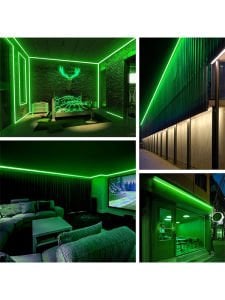 12V NEON ŞERİT LED 5 METRE NEON LED YEŞİL