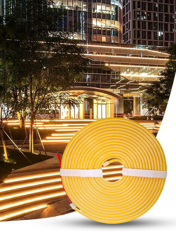 12V NEON ŞERİT LED 5 METRE NEON LED AMBER