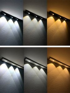 40 cm 4W Hareket Sensörlü Şarjlı Sensörlü Taşınabilir Led Cabinet 3 Renkli