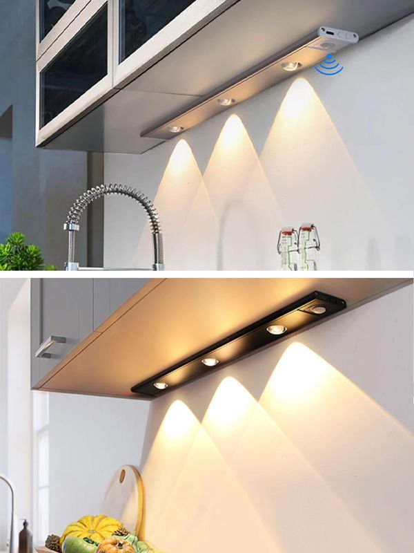 40 cm 4W Hareket Sensörlü Şarjlı Sensörlü Taşınabilir Led Cabinet 3 Renkli