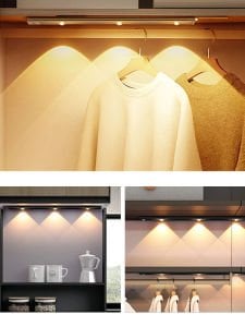 40 cm 4W Hareket Sensörlü Şarjlı Sensörlü Taşınabilir Led Cabinet 3 Renkli