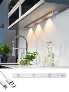 40 cm 4W Hareket Sensörlü Şarjlı Sensörlü Taşınabilir Led Cabinet 3 Renkli