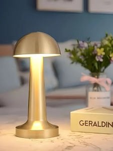 Lotus Şarjlı Dekoratif Dokunmatik Masa Lambası 3 Renk Modlu