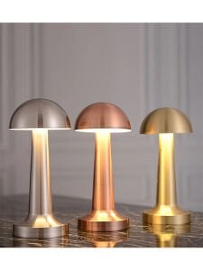 Lotus Şarjlı Dekoratif Dokunmatik Masa Lambası 3 Renk Modlu