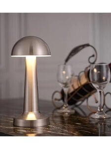 Lotus Şarjlı Dekoratif Dokunmatik Masa Lambası 3 Renk Modlu