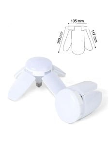60W 4+1 Pervane Led Ampul Katlanabilir Ampul 4 Kanatlı Süper Güçlü E27 Lamba Beyaz Işık