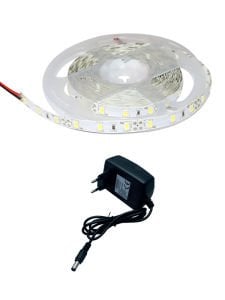5630 5 METRE 8 ÇİPLİ İÇ MEKAN ŞERİT LED 4 AMPER ADAPTÖR SET - BEYAZ IŞIK