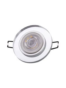 Sevilla Sıva Altı Yuvarlak Dekoratif Cam Spot Kasası Şeffaf Ayna