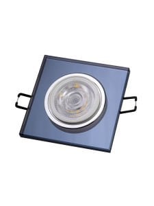 Valencia Sıva Altı Kare Dekoratif Cam Spot Kasası Siyah Ayna