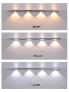 60 cm 6W Hareket Sensörlü Şarjlı Sensörlü Taşınabilir Led Cabinet 3 Renkli