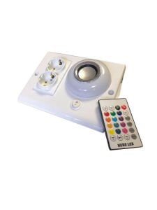 6W Müzik Çalarlı Tezgah Altı Aydınlatma Rgb Ledli Bluetooth Hoparlörlü Kumandalı Mutfak Aydınlatma BEYAZ