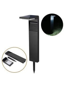 10W Solar Bahçe Armatür Güneş Enerjili Solar Led Kazıklı Çim Armatürü Bahçe Yer Aydınlatma