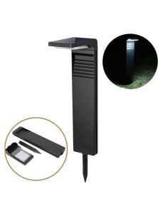 10W Solar Bahçe Armatür Güneş Enerjili Solar Led Kazıklı Çim Armatürü Bahçe Yer Aydınlatma