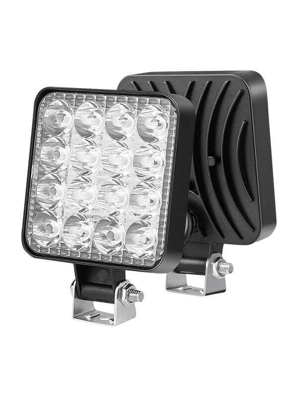 12-60 Volt 16 Ledli Projektör Tekne, Karavan, Off Road Sis Farı Lambası Geri Vites Lambası