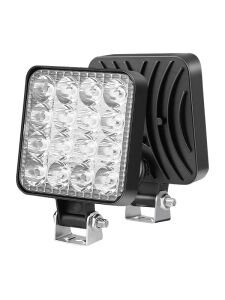 12-60 Volt 16 Ledli Projektör Tekne, Karavan, Off Road Sis Farı Lambası Geri Vites Lambası