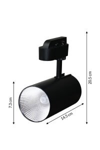 30 Watt Ray Spot Pluton Siyah - Yeni Kasa