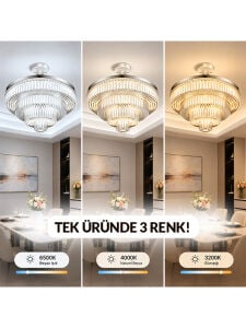 HL-3230 100W MODERN KRİSTAL PİRAMİT LED ARMATÜR TAVAN LAMBASI SIVA ÜSTÜ LAMBA E27 DUY AVİZE