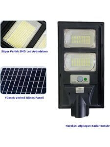 100 Watt Solar Sokak Armatürü
