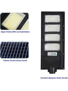 200 Watt Solar Sokak Armatürü