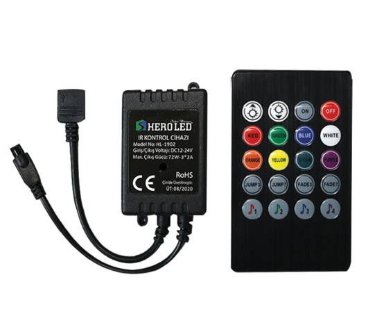 6 Amper Music RGB Led Kumanda Kontrol Cihazı