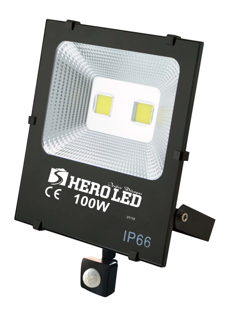100 Watt Sensörlü Cob Led Projektör