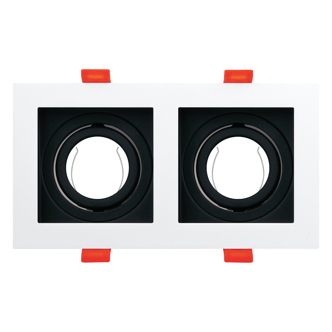 MARBELLA İKİLİ KARE BEYAZ+SİYAH DEKORATİF KASA