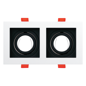 MARBELLA İKİLİ KARE BEYAZ+SİYAH DEKORATİF KASA